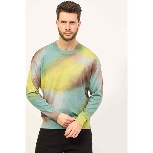 Maglione Maglia girocollo multicolor in cotone - EAX - Modalova