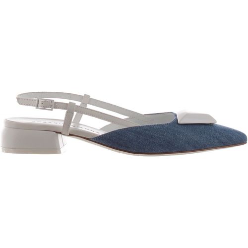 Ballerine Ballerina slingback in denim e nappa - Rosario D'anna - Modalova