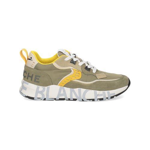 Sneakers Club01 suede nylon army green yellow - Voile blanche - Modalova