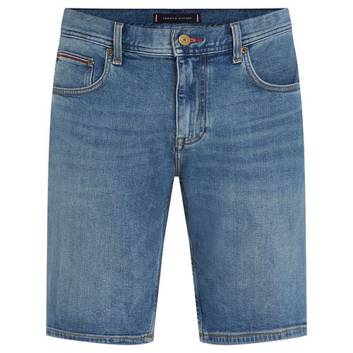 Pantaloni corti Bermuda in denim sbiadito - Tommy hilfiger - Modalova