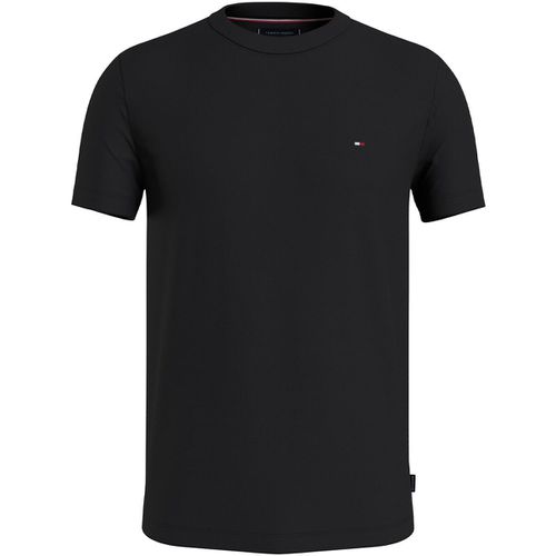 T-shirt & Polo T-shirt nera con mini logo - Tommy hilfiger - Modalova