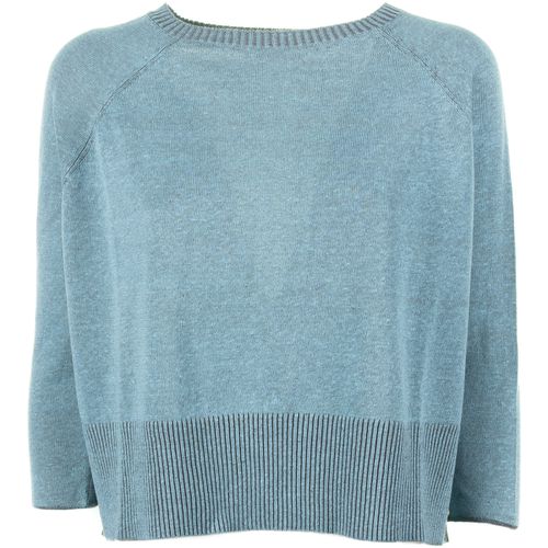 Maglione Maglia turchese con maniche a 3/4 - Base Milano - Modalova