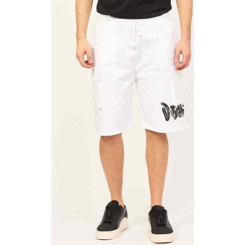 Pantaloni corti Bermuda uomo con tasche e logo - Disclaimer - Modalova