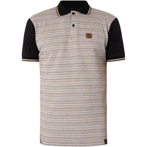 Polo Polo Con Pannello Jacquard A Zig-Zag - Trojan - Modalova