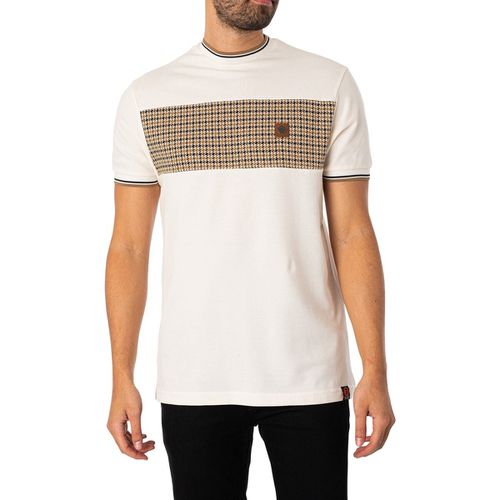 T-shirt T-shirt con pannello pied de poule - Trojan - Modalova