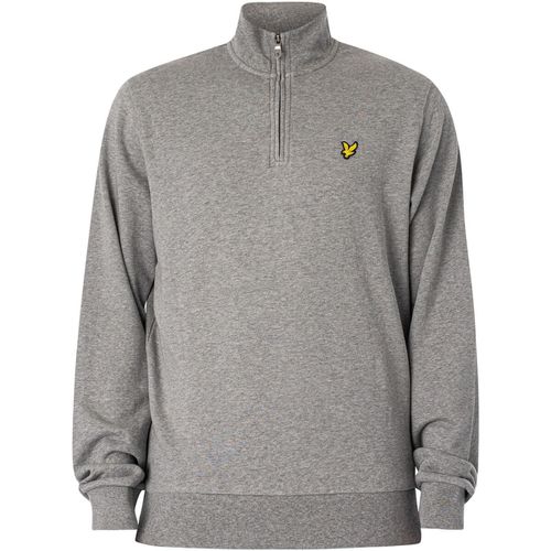 Felpa Felpa con zip a un quarto loopback - Lyle & Scott - Modalova