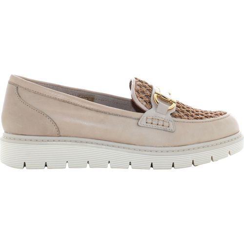 Sneakers basse donna mocassini DS24-I2144.04-FOULARD/CANASTA MAILA BEIGE CUOIO - The Flexx - Modalova