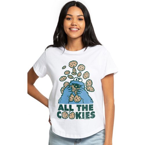 T-shirts a maniche lunghe All The Cookies - Sesame Street - Modalova