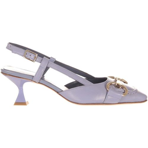 Scarpe Décolleté slingback in pelle con tacco midi - Bruglia - Modalova