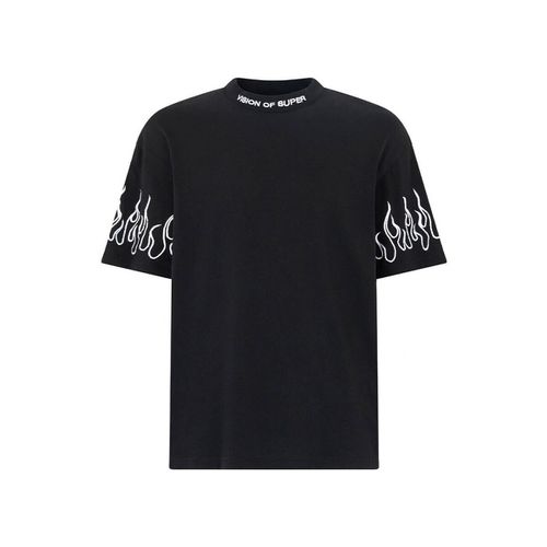 T-shirt & Polo T-Shirt Con Fiamme Bianche - Vision Of Super - Modalova