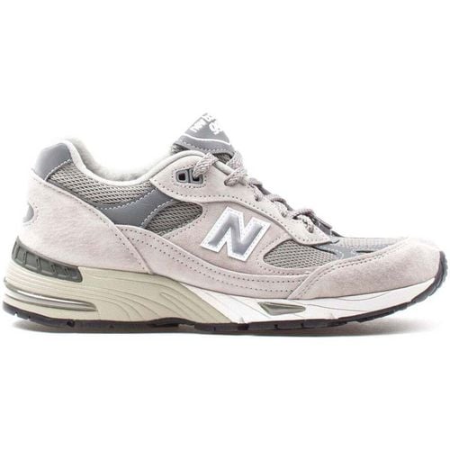 Sneakers 991 Pigskin Mesh Grey Made In Uk - New balance - Modalova