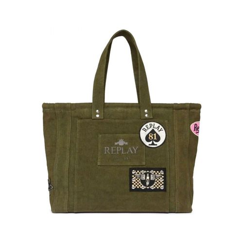 Borsa Borsa Con Patch Military Green - Replay - Modalova