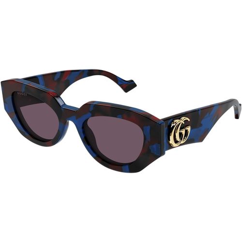 Occhiali da sole GG1421S Occhiali da sole, Havana/Viola, 51 mm - Gucci - Modalova