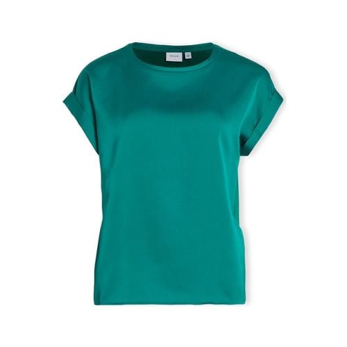 Camicetta Noos Top Ellette - Ultramarine Green - Vila - Modalova