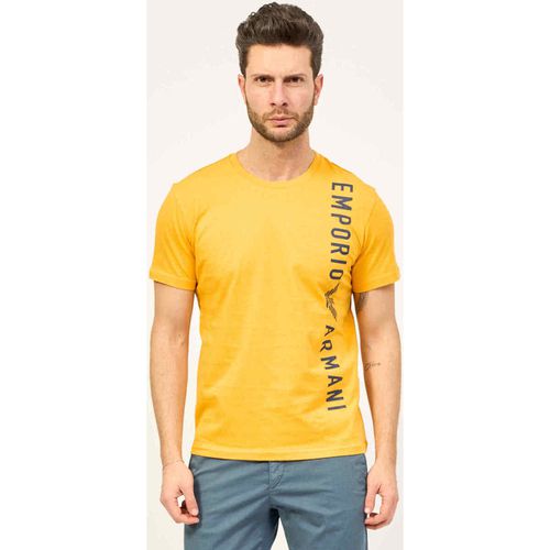 T-shirt & Polo T-shirt uomo con logo verticale - Emporio armani - Modalova