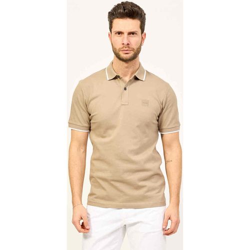 T-shirt & Polo Polo slim fit in cotone elasticizzato con logo - Boss - Modalova