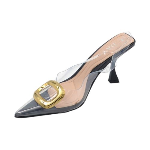 Scarpe Decollete scarpa donna a punta trasparente con nodo oro gioiell - Malu Shoes - Modalova