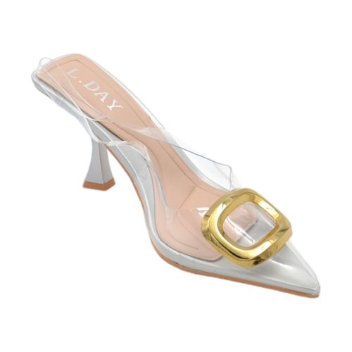 Scarpe Decollete scarpa donna a punta trasparente con nodo oro gioiell - Malu Shoes - Modalova