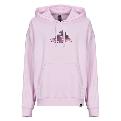 Felpa Holiday Graphic 3-Stripes Oversized Hoodie - Adidas - Modalova