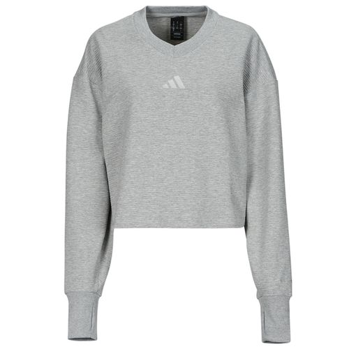 Felpa ALL SZN Ribbed V-Neck Sweatshirt - Adidas - Modalova