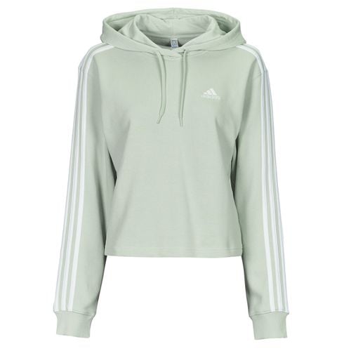 Felpa Essentials 3-Stripes French Terry Crop Hoodie - Adidas - Modalova