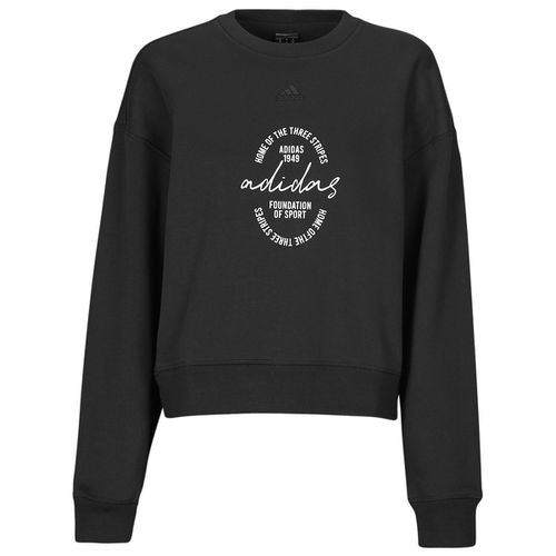 Felpa Signature Graphic Print Fleece Loose Sweatshirt - Adidas - Modalova