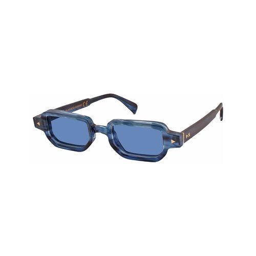 Occhiali da sole SAMAR Occhiali da sole, Blu striato trasparente/Azzurro, 46 - Xlab - Modalova