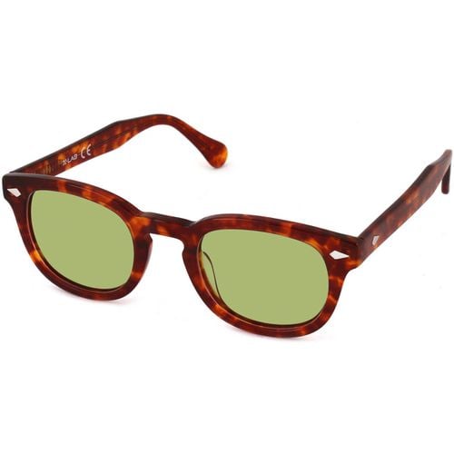 Occhiali da sole 8004 stile moscot Occhiali da sole, Havana chiaro/Verde, 48 - Xlab - Modalova