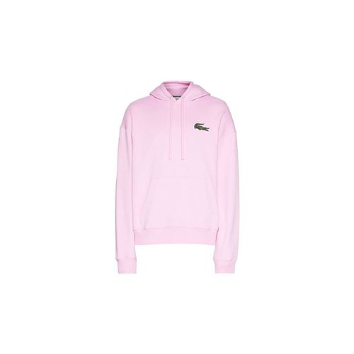 Felpa Maglia Loose Fit Hoody Pink - Lacoste - Modalova