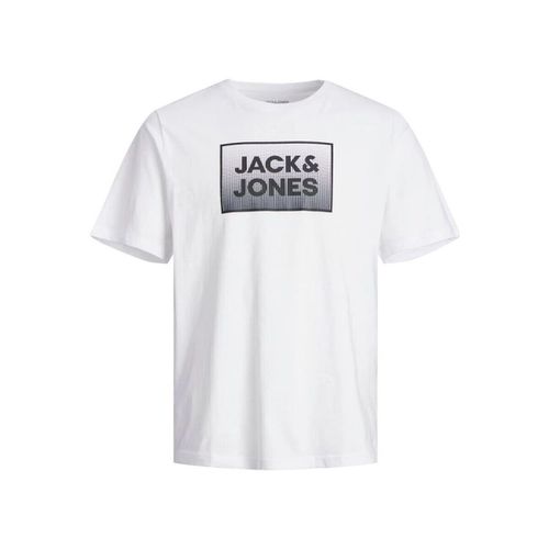 T-shirt & Polo 12249331 STEEL-WHITE - Jack & jones - Modalova