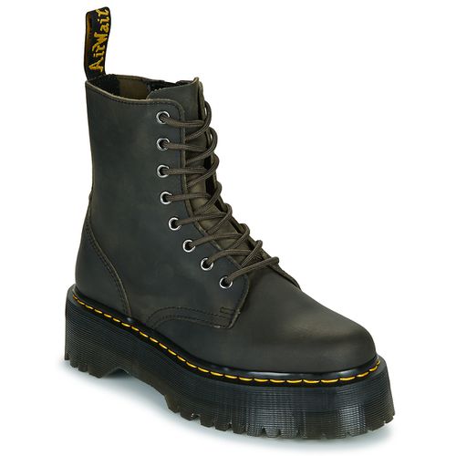 Stivaletti Jadon Charcoal Grey Burnished Waxy Pull Up - Dr. martens - Modalova