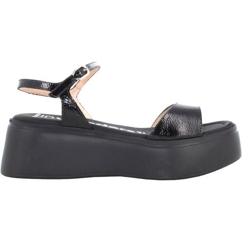 Sandali donna sandali con zeppa A-3701 LACK NERO - Wonders - Modalova