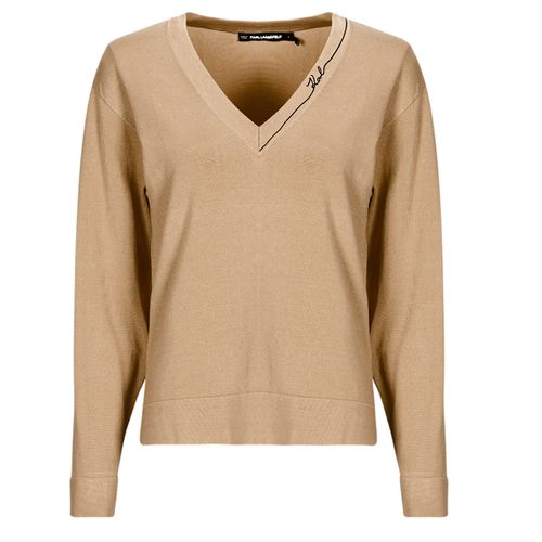 Maglione LIGHT V-NECK KNIT SWEATER - Karl Lagerfeld - Modalova