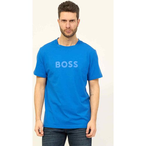 T-shirt & Polo T-shirt uomo in jersey di cotone con logo - Boss - Modalova