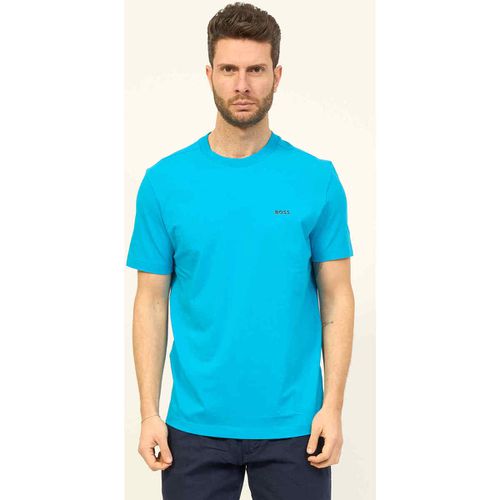 T-shirt & Polo T-shirt uomo casual con logo a contrasto - Boss - Modalova