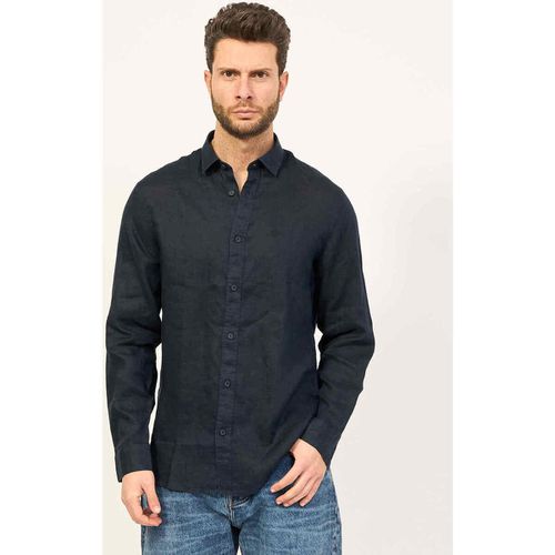 Camicia a maniche lunghe Camicia uomo regular fit in puro lino - EAX - Modalova