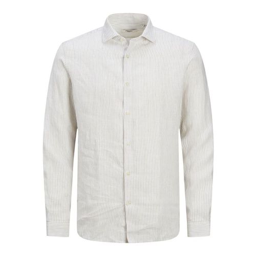 Camicia a maniche lunghe 12251673 PARKER LINEN-TRAVERINE - Jack & jones - Modalova