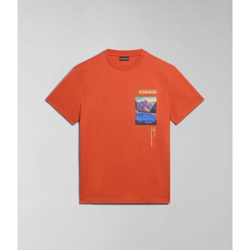 T-shirt & Polo S-CANADA NP0A4HQM-MA6 ORANGE BURNT - Napapijri - Modalova