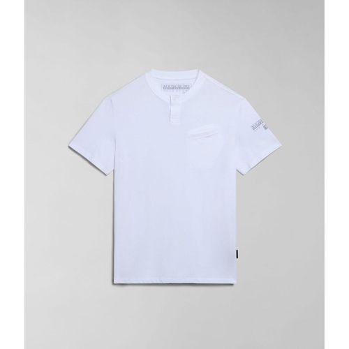 T-shirt & Polo S-MELVILLE NP0A4HQL-002 BRIGHT WHITE - Napapijri - Modalova