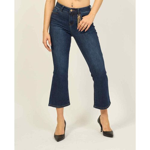 Jeans Jeans flare cropped con charms - Gaudi - Modalova
