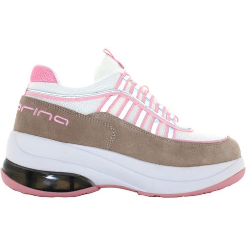 Sneakers basse donna sneakers con zeppa UP SAND/PINK - Fornarina - Modalova