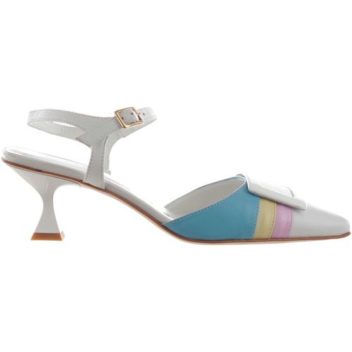 Scarpe Décolleté slingback in pelle con tacco midi - Bruglia - Modalova