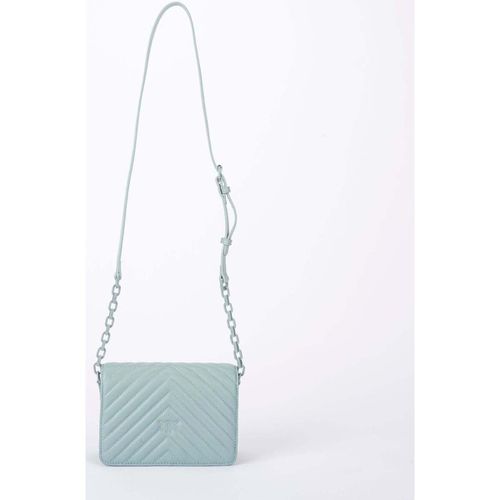 Borsa a tracolla Mini Love Bag Click azzurra - Pinko - Modalova