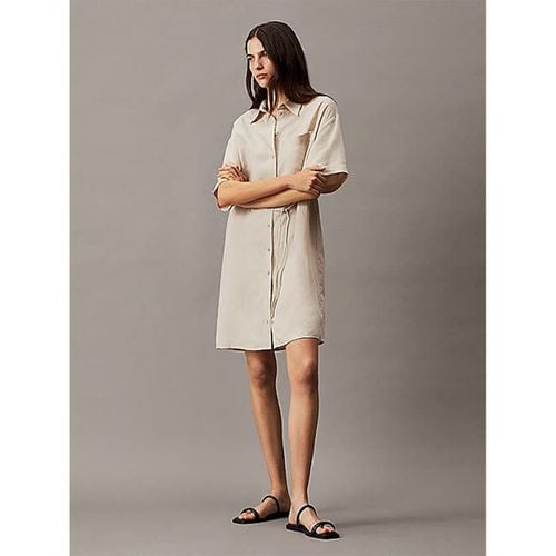 Abito corto LINEN BLEND RELAXED SHIRT DRESS - Calvin Klein Jeans - Modalova