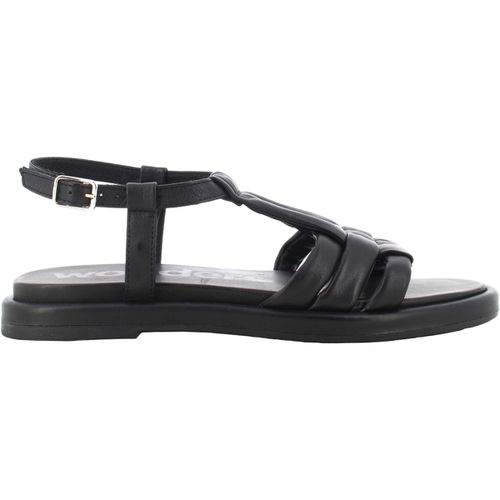 Sandali donna sandalo basso A-3302 SHEEP NERO - Wonders - Modalova