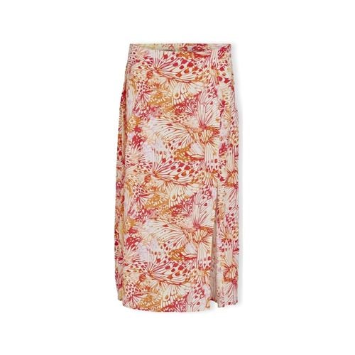 Gonna Deniso Fla Skirt - Cloud Dancer/Fla Double - Vila - Modalova