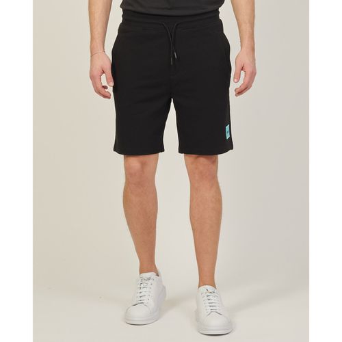 Pantaloni corti Bermuda regular fit con etichetta logo - Boss - Modalova