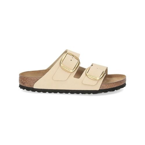 Ciabatte Arizona 1026585 Big Buckle ecru nubuck leather - Birkenstock - Modalova