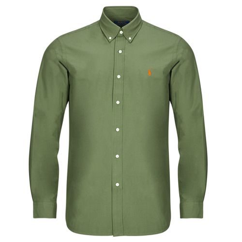 Camicia a maniche lunghe CHEMISE AJUSTEE EN POPLINE DE COTON COL BOUTONNE - Polo ralph lauren - Modalova