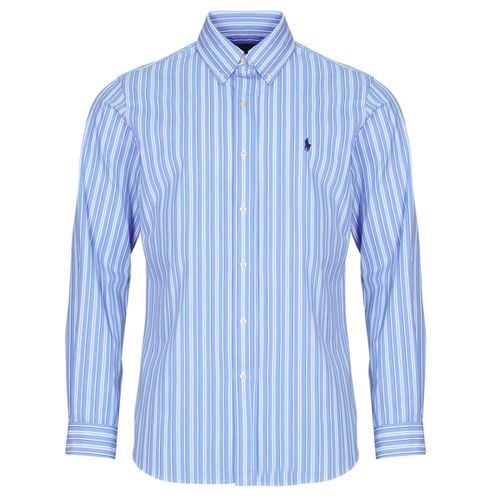 Camicia a maniche lunghe CHEMISE COUPE DROITE EN POPLINE DE COTON COL BOUTONNE - Polo ralph lauren - Modalova